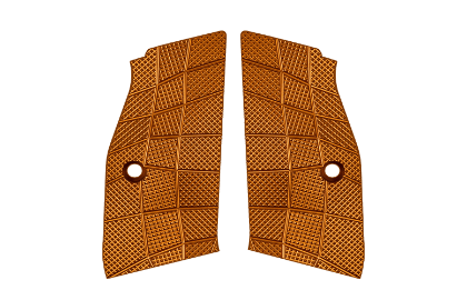  LOK Grips CZ GridLOK Orange Suit Short Magwell