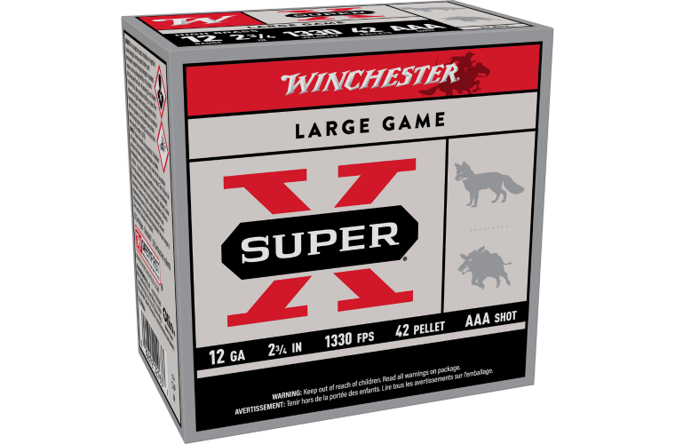 Winchester Super X 12G AAA 2-3/4" 42 Pellet $340/250