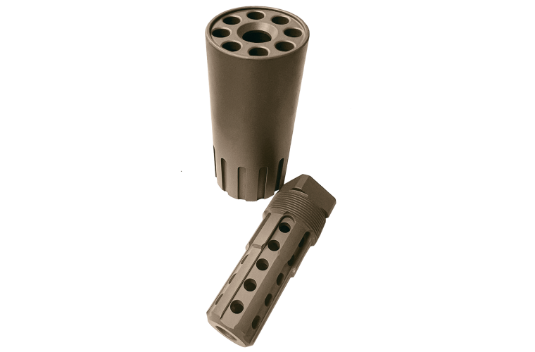 Warwick's Jacketed Muzzle Brake 5/8" x 24TPI FDE