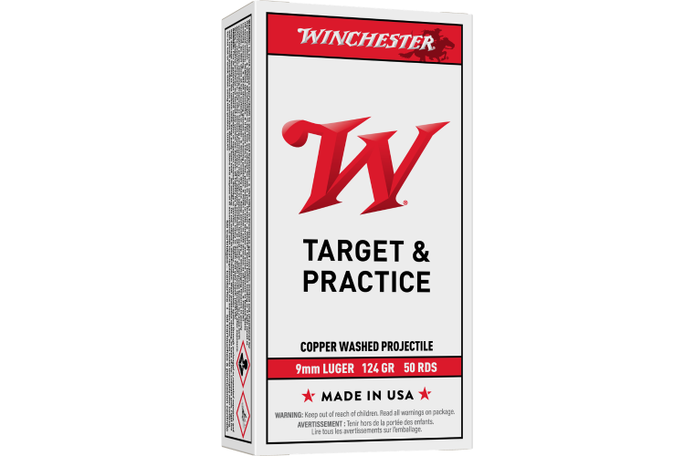 Winchester USA Value Pack 9mm 124gr Copper Washed RN