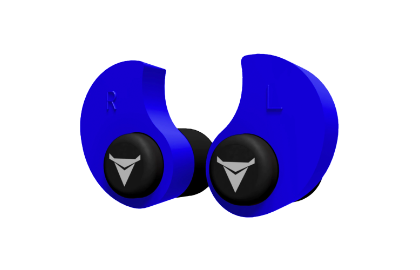  Decibullz Custom Molded Earplugs Blue