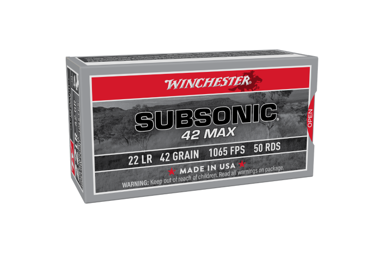 Winchester Subsonic Max 22LR 42gr HP