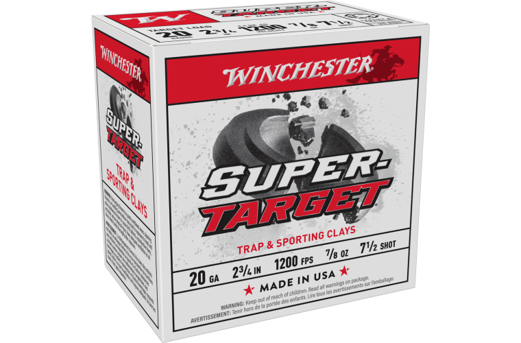 Winchester Super Target 20ga 1200fps 7.5 2-3/4" 24gm