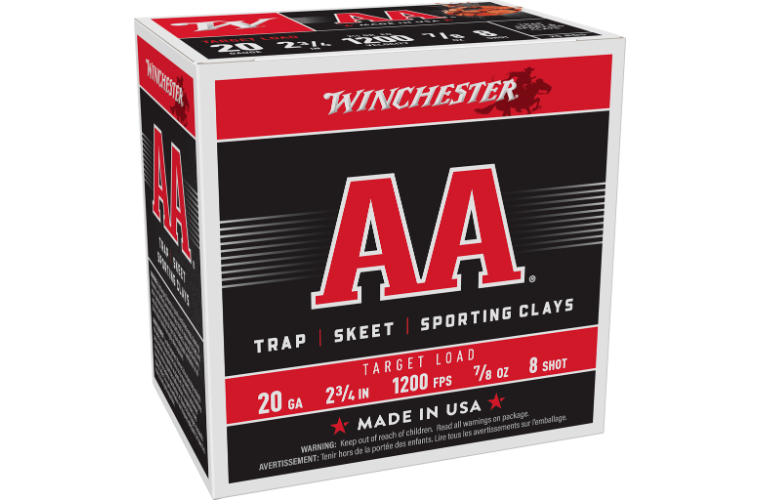 Winchester AA Target 20G 1200fps 8 2-3/4" 24gm