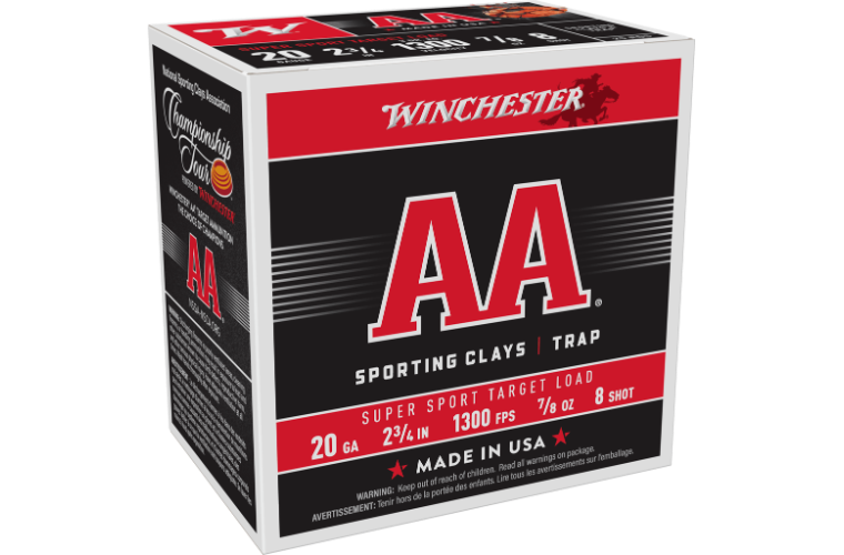 Winchester AA Super Sporting 20G 1300fps 8 2-3/4" 24gm