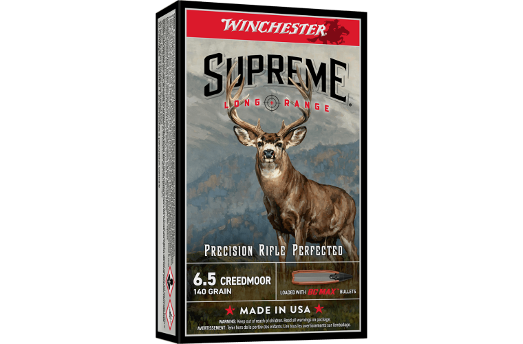 Winchester Supreme Long Range 6.5 Creedmoor 140gr BC Max