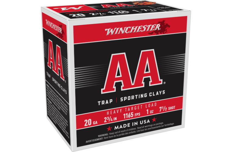 Winchester AA Target 20G 1165fps 7.5 2-3/4" 28gm
