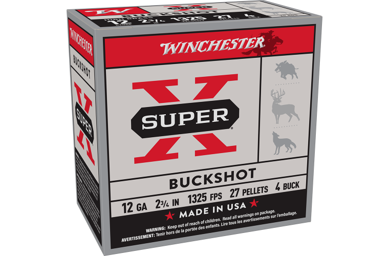 Winchester Buckshot 12G 4Buck 2-3/4" 27 pellet