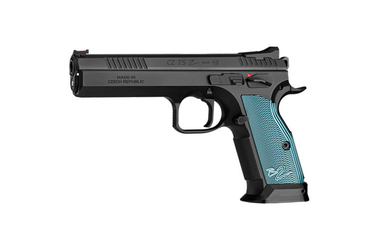 CZ TS 2 9MM Black - Blue Grips 134mm 2 S/Mags 10rnd Mag