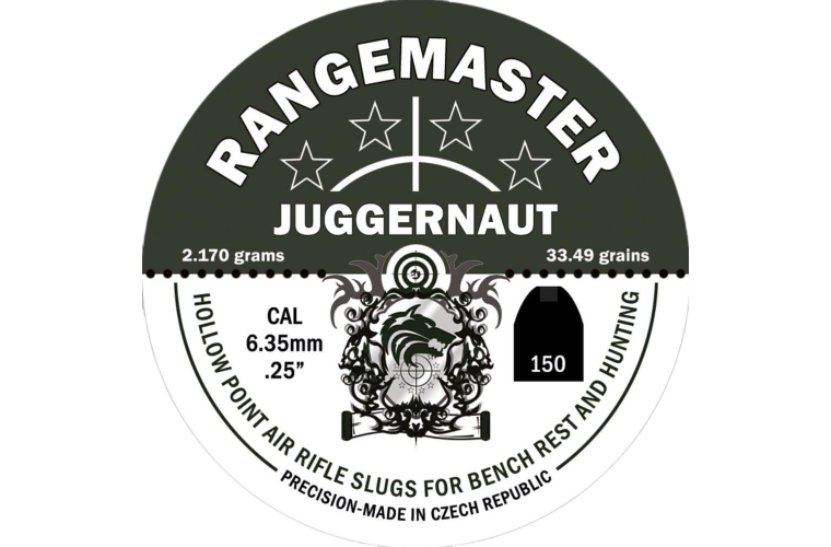 Rangemaster Juggernaut 33.49g 6.35mm .25 (150 per tin)