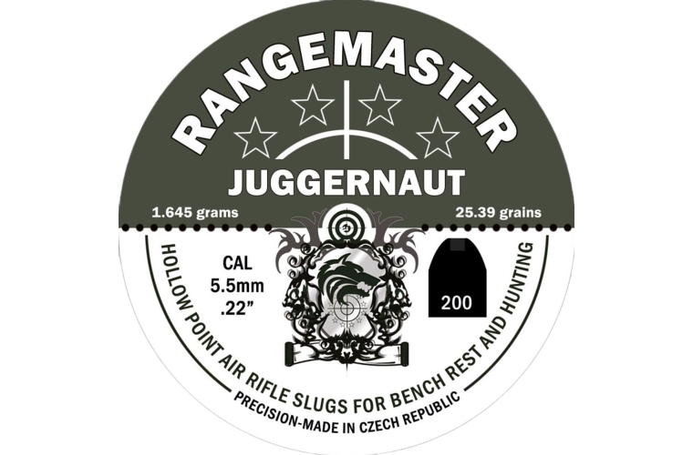 Rangemaster Juggernaut 25.39gr 5.5mm .22 (200 per tin)