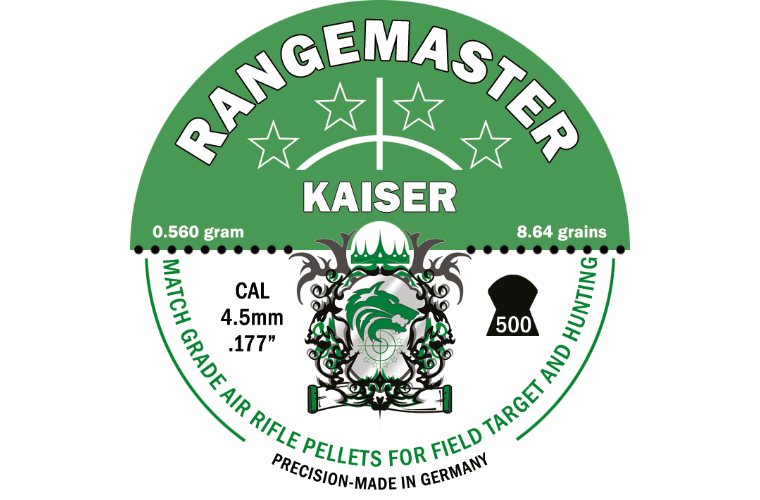 Rangemaster Kaiser 8.64gr 4.5mm  .177 (500 in tin)