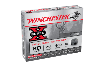  Winchester Super X 20ga rifled slug 2-3/4" 21gm