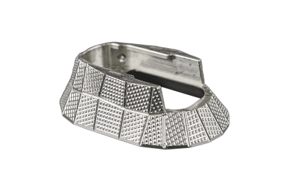  LOK Grips CZ TS Series GridLOK Magwell Raw Aluminium